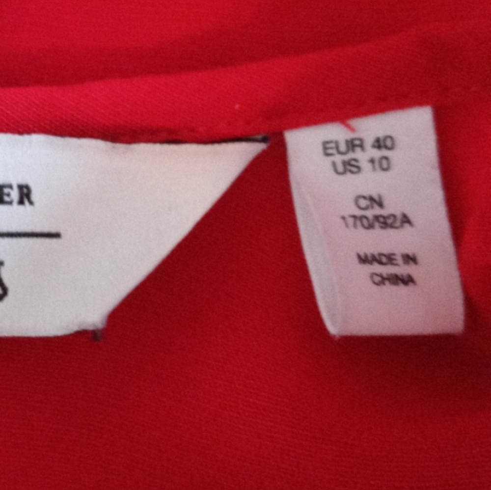 & Other Stories Red Ruffle d Blouse - Picture 13 of 13